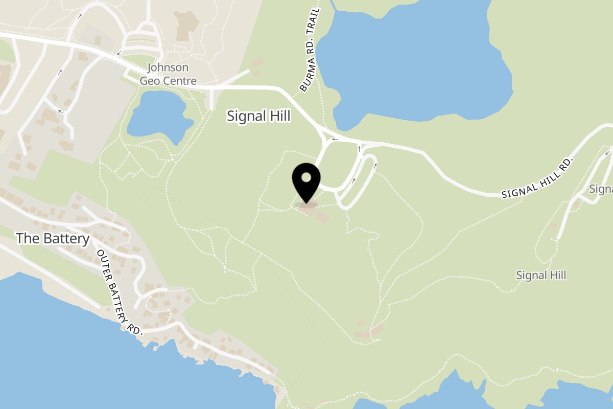 Map showing the location of The Hungry Moose St. John's on 230 Signal Hill Road in St. John's
